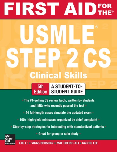 First Aid for the USMLE Step 2 CS. Clinical Skills
