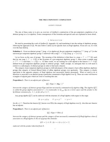 The pro-unipotent completion [expository notes]