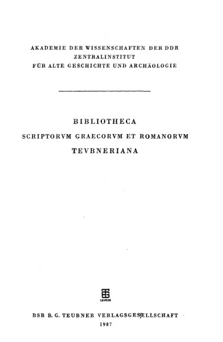 Herodoti Historiae I-IV