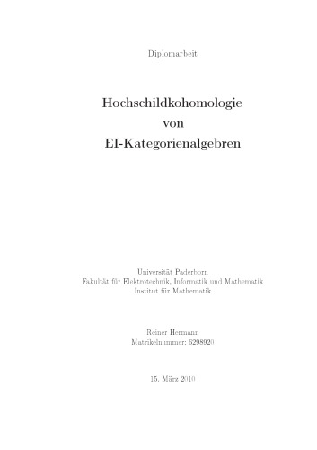 Hochschildkohomologie von EI-Kategorienalgebren [thesis]