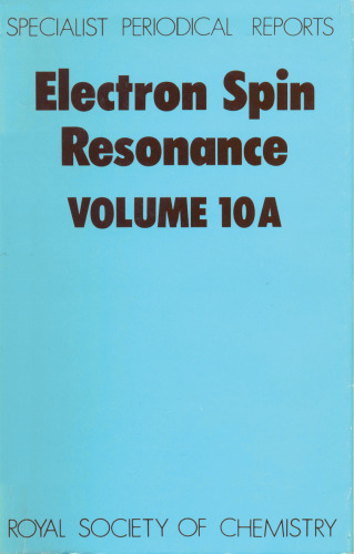 Electron Spin Resonance Vol 10a