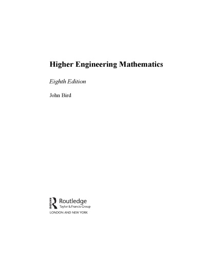Higher Engineering Mathematics