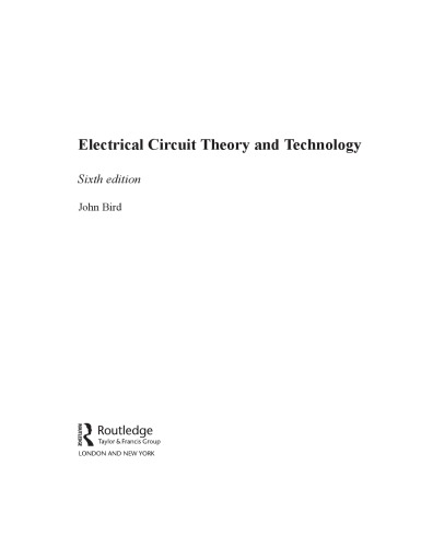 Electrical Circuit Theory and Technology