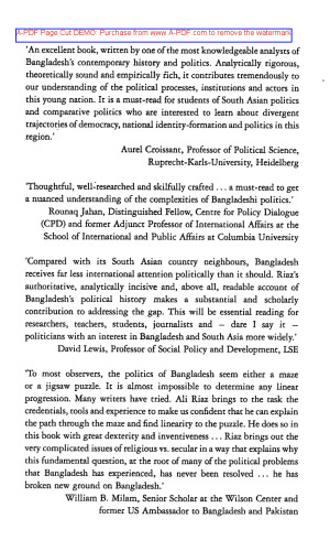 Bangladesh: A Political History since Independence