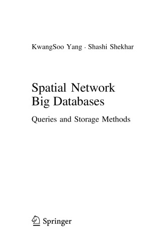 Spatial Network Big Databases. Queries & Storage Methods