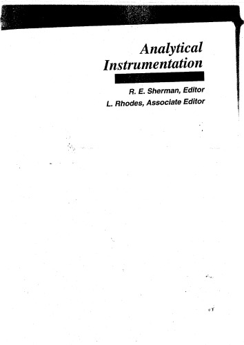Analytical Instrumentation: Practical Guides for Measurement and Control
