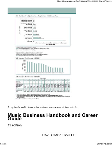 Music business handbook and career guide