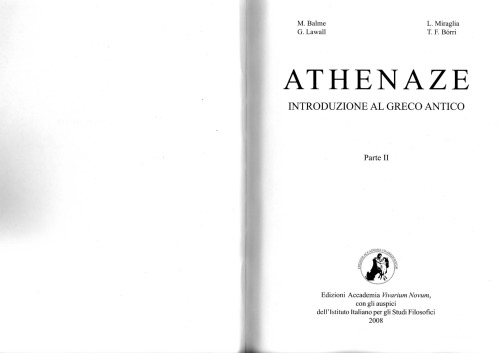 Athenaze: Introduzione al Greco Antico
