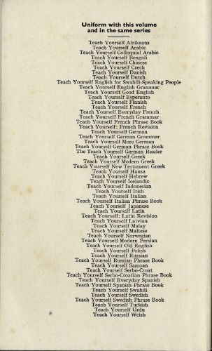 Teach Yourself Portuguese