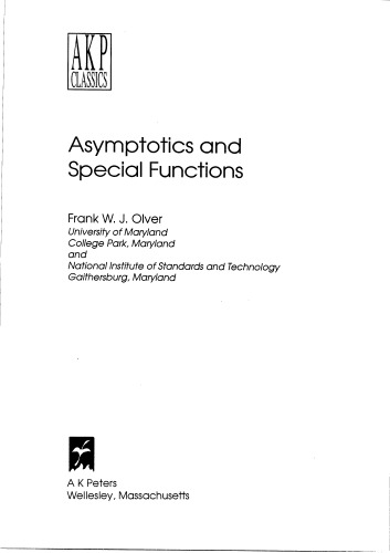 Asymptotic and special functions