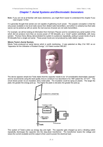 A Practical Guide to Free Energy Devices ~ Chapter 7 : Aerial Systems and Electrostatic Generators