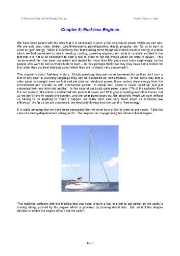 A Practical Guide to Free Energy Devices ~ Chapter 8 : Fuel-less Engines