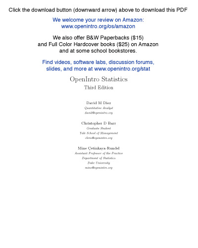 OpenIntro Statistics