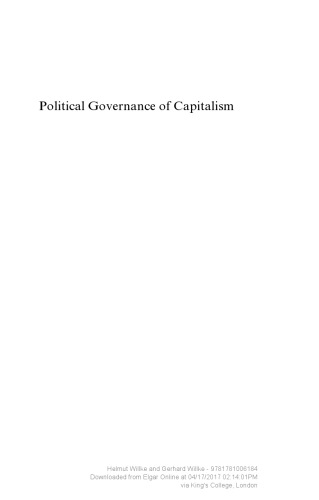 Political Governance of Capitalism: A Reassessment Beyond the Global Crisis