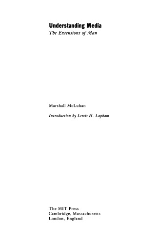 Understanding Media: The Extensions of Man