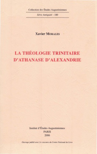 La théologie trinitaire d’Athanase d’Alexandrie