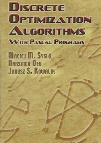 Discrete optimization algorithms : with Pascal programs