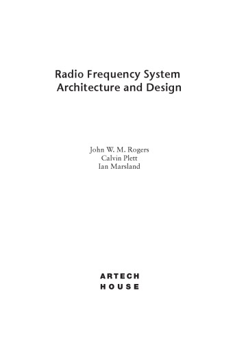 Radio Frequency System Architecture and Design