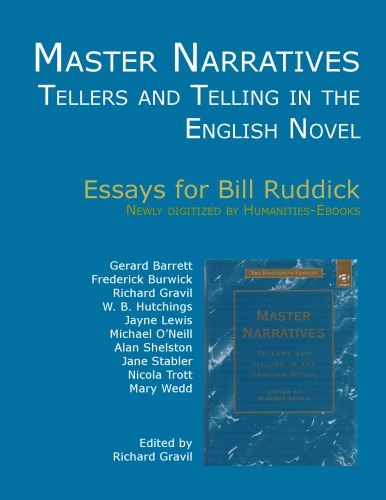 Master Narratives: Tellers and Telling in the English Novel