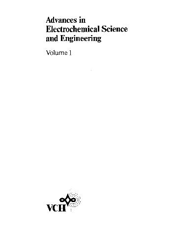 Advances in electrochemical science and engineering