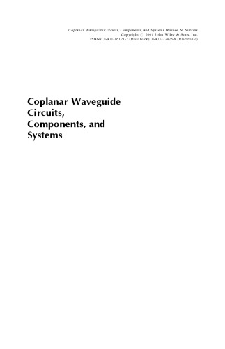 Coplanar waveguide circuits, components, and systems
