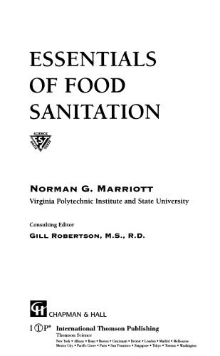 Essentials of food sanitation