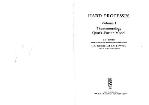 Hard processes 1. Phenomenology, Quark-Parton Model