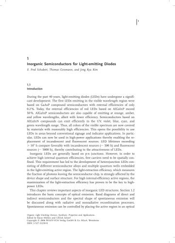 Organic light-emitting devices: synthesis, properties, and applications