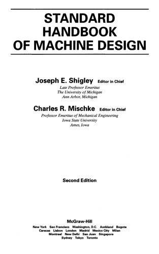 Standard handbook of machine design