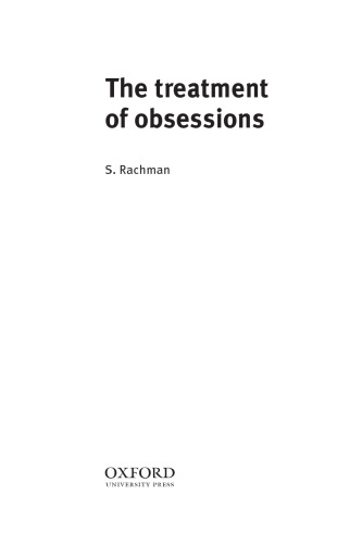 The treatment of obsessions