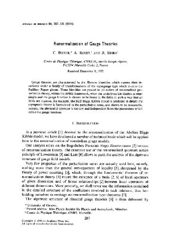 Renormalization of gauge theories