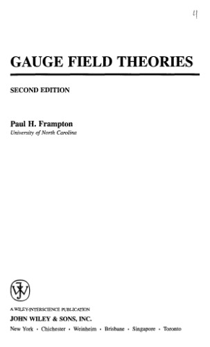 Gauge field theories