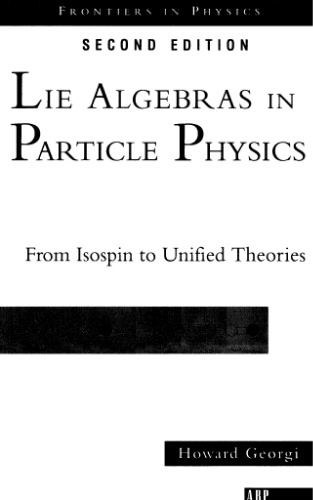 Lie algebras in particle physics