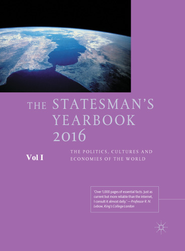 The Statesman’s Yearbook 2016: The Politics, Cultures and Economies of the World