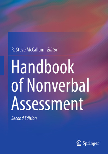 Handbook of Nonverbal Assessment