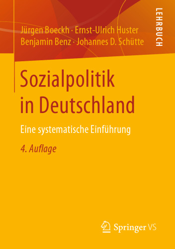 Sozialpolitik in Deutschland: Eine systematische Einführung