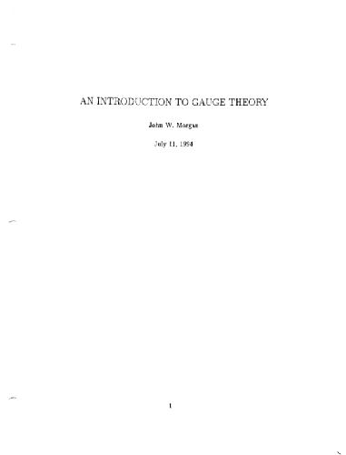 Introduction to gauge theory