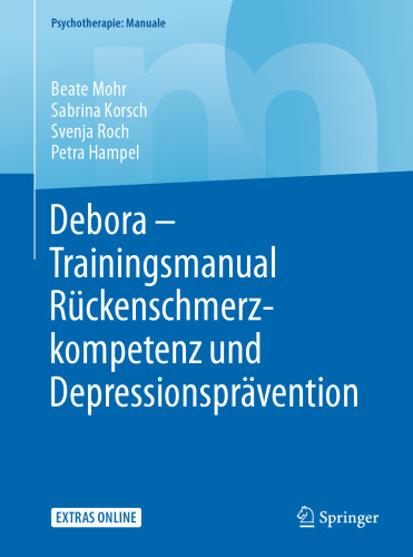 Debora – Trainingsmanual Rückenschmerzkompetenz und Depressionsprävention