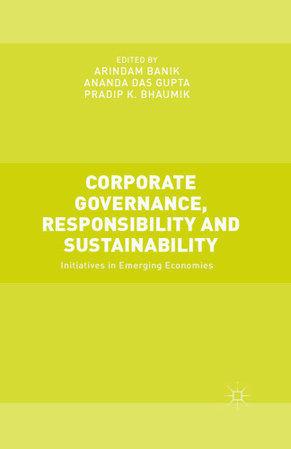 Corporate Governance, Responsibility and Sustainability: Initiatives in Emerging Economies