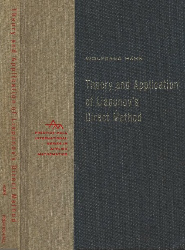 Theory and application of Liapunov’s direct method