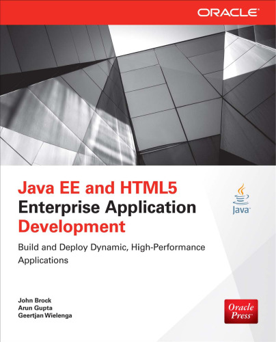 Java EE and HTML5 enterprise application development