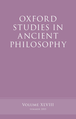 Oxford studies in ancient philosophy. Volume 48