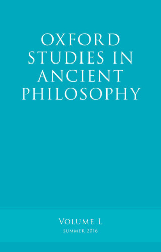Oxford Studies in Ancient Philosophy, Volume 50