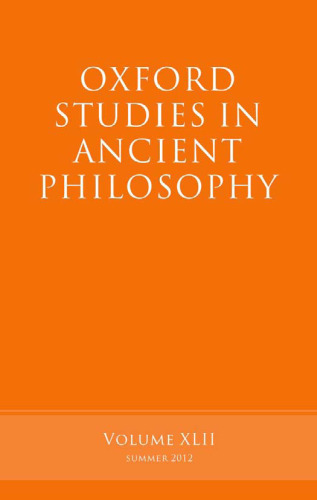Oxford Studies in Ancient Philosophy: Volume 42