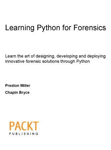 Learning Python for Forensics