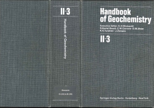 Handbook of Geochemistry, Vol. II/3, Elements Cr(24) to Br(35)