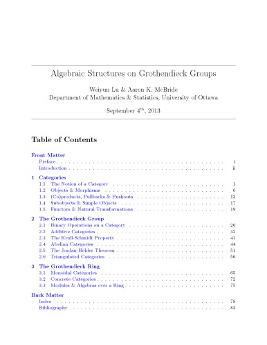 Algebraic Structures on Grothendieck Groups