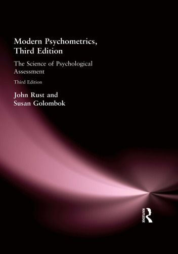 Modern Psychometrics: The Science of Psychological Assessment