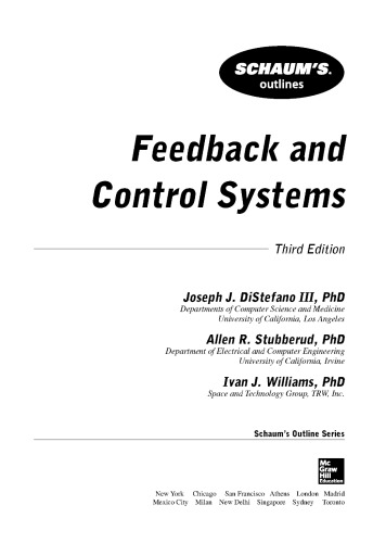 Feedback and Control Systems