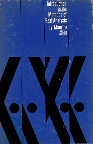 Introduction to the methods of real analysis